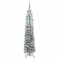 vidaXL Umelý vianočný stromček Zelená 240 cm PVC, oceľ a plast