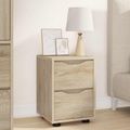 vidaXL Nočný stolík Sonoma dub 30,5 x 30 x 43 cm Kompozitné drevo