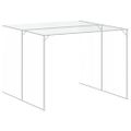 vidaXL Búda pre psa s výbehom antracitová 214x661x181 cm pozink. oceľ
