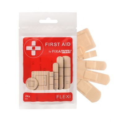 FIXAPLAST 1553 FIRST AID Flexi Mix náplasť (24 kusov)