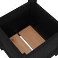 vidaXL Záhradné kvetináče 2 ks čierne 31x31x31 cm borovicový masív