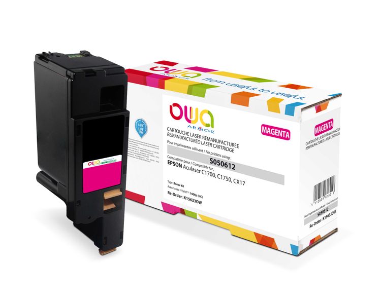 OWA Armor toner kompatibilný s Epson C13S050612, 1400st, červená/magenta