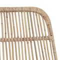 vidaXL Barová stolička 2 ks Prírodná 44 x 55 x 109 cm Ratan a oceľ