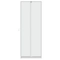 vidaXL Vysoká skrinka s LED biela 74x32,5x200 cm kompozitné drevo