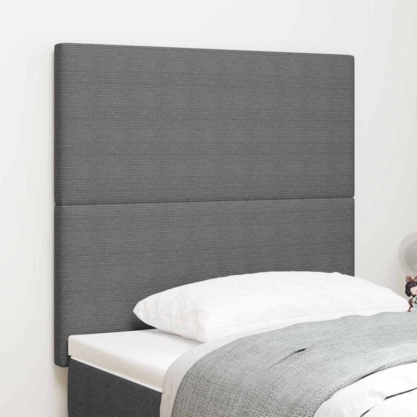 vidaXL Zadné čelo Svetlosivá 90 cm Kordúrová tkanina