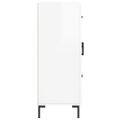 vidaXL Komoda lesklá biela 69,5x34x90 cm spracované drevo