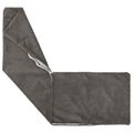 vidaXL Poťah na podložku 2 pcs HEERLEN Tmavosivá 40 x 145 cm manšestr