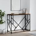 vidaXL Konzolový stolík hnedý dub 100x40x80 cm kompozitné drevo