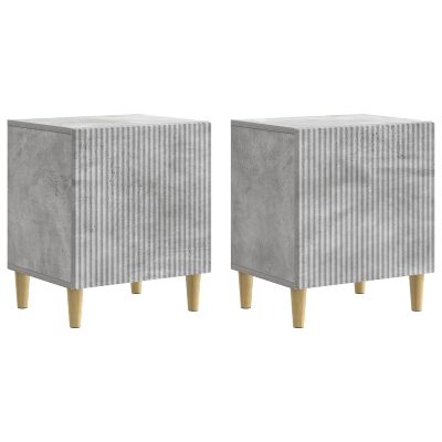 vidaXL Nočný stolík 2 pcs Betónovo sivá 43 x 34,5 x 50 cm