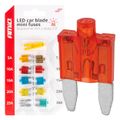 Autopoistky nožové mini s LED diódou 10 ks AMiO-04340
