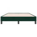 vidaXL Box Spring Posteľ bez matraca Tmavo zelená 120x220 cm Zamat