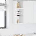 vidaXL Závesná skrinka Biela 30 x 29,5 x 80 cm Kompozitné drevo