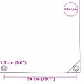 vidaXL Tarpaulin 650g / m² Béžová 1,5 x 2,5 m Plátno s PVC povrchom