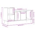 vidaXL TV skrinka biela 100x35x55 cm spracované drevo