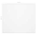 vidaXL Chránič na stôl priehľadný 80x80 cm 1,6 mm PVC