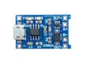 Nabíjačka Li-Ion článku 1A s ochranou, modul s IO TP4056 (micro USB)