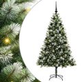 vidaXL Umelý vianočný stromček s umelým snehom 300 LED Teplá biela