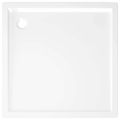 vidaXL Štvorcová sprchová vanička z ABS biela 80x80 cm