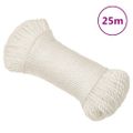 vidaXL Pracovné lano biele 3 mm 25 m polypropylén