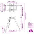 vidaXL Držiak na TV statív 37-65 palcov Max VESA 400x400 mm 40 kg