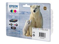 4-balenie - čierna, žltá, azúrová, purpurová - originálna - blistr s RF / akustickým alarmom - atramentová cartridge - pre Expression Premium XP-510, 520, 600, 605, 620, 625, 700, 720, 800, 820