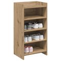 vidaXL Skriňa na topánky 48 x 36 x 92 cm Kompozitné drevo Dub artisan