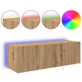 vidaXL TV nástenná skriňa 100 x 35 x 31 cm Remeselný dub