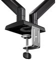 Endorfy držák monitorů Atlas GS Double / 2 monitory max. 10kg a 32" / pivot / VESA / plynová pružina Držák, VESA, stolní, pro dva monitory, úhloprícka až 32", nosnost 2× 10kg, náklon -35° až +25°, otácení ±90°, pivot ±180°, rotace