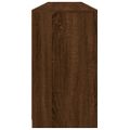 vidaXL Komoda s LED svetlami hnedý dub 162x37x67 cm