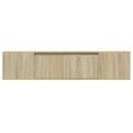 vidaXL TV nástenná skrinka s LED svetlami dub sonoma 180x31x39,5 cm