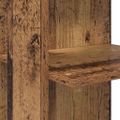 vidaXL Rohový stôl Staré drevo Kompozitné drevo 140 x 113,5 x 75 cm