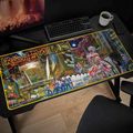 Iron Maiden herní podložka XXL/ V2/ 90 x 40 cm herní podložka pod myš XXL, 90 × 40 cm, Iron Maiden Somewhere in Time, protiskluzová základna, šité okraje, 3 mm