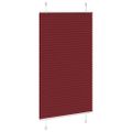 vidaXL plisovaná roleta Bordeaux červená 75x150 cm Šírka látky 74,4 cm