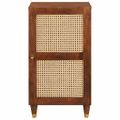 vidaXL Servírovacia skriňa Hnedá 40 x 33,5 x 75 cm Masívne mango drevo