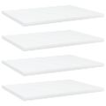 vidaXL Prídavné police 4 ks, biele 40x30x1,5 cm, kompozitné drevo