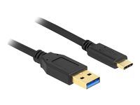 USB kábel - 24 pin USB-C (M) do USB typ A (M) - USB 3.2 Gen 1 - 3 m - čierna