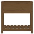 vidaXL Kvetináč s policou medovohnedý 82,5x34,5x81 cm masívna borovica