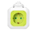 Predlžovací kábel 4G ORNO OR-AE-13144 (GS)/L, 4x 230V, 2x USB nabíjací, prívod 1,4 m, farba limetka