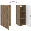 vidaXL Nástenná skrinka 33 x 34,5 x 90 cm Kompozitné drevo Dub artisan
