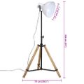 vidaXL Podlahová lampa 25 W biela 75x75x90-150 cm E27
