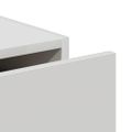 vidaXL Komoda biela 69,5x34x90 cm spracované drevo