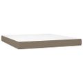 vidaXL Posteľný rám boxspring s matracom sivohned 160x200 cm látka