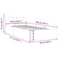 vidaXL Hydraulický posteľný rám+úložný priestor, látka 90x200 cm