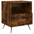 vidaXL Nočné stolíky 2 ks dymový dub 40x35x47,5 cm kompozitné drevo