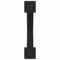 vidaXL Nohy k jedálenskému stolu v tvare X, 3 ks, čierne, 70 x (72-73) cm, oceľové