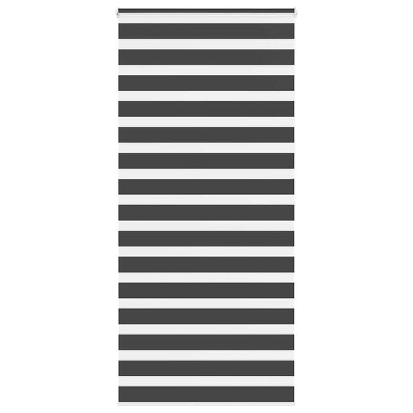 vidaXL Zebra roleta čierna 105x200 cm šírka látky 100,9cm polyester