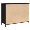 vidaXL Servírovacia skriňa Čierny dub 100 x 35 x 75 cm