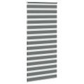 vidaXL Zebra roleta tmavošedá 95x200 cm šírka látky 90,9 cm polyester