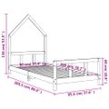 vidaXL Rám detskej postele 90x200 cm masívna borovica