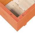 vidaXL Záhradný kvetináč voskovohnedý 70x40x26,5 cm masívna borovica